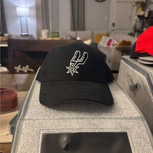Spurs Black Logo Cap